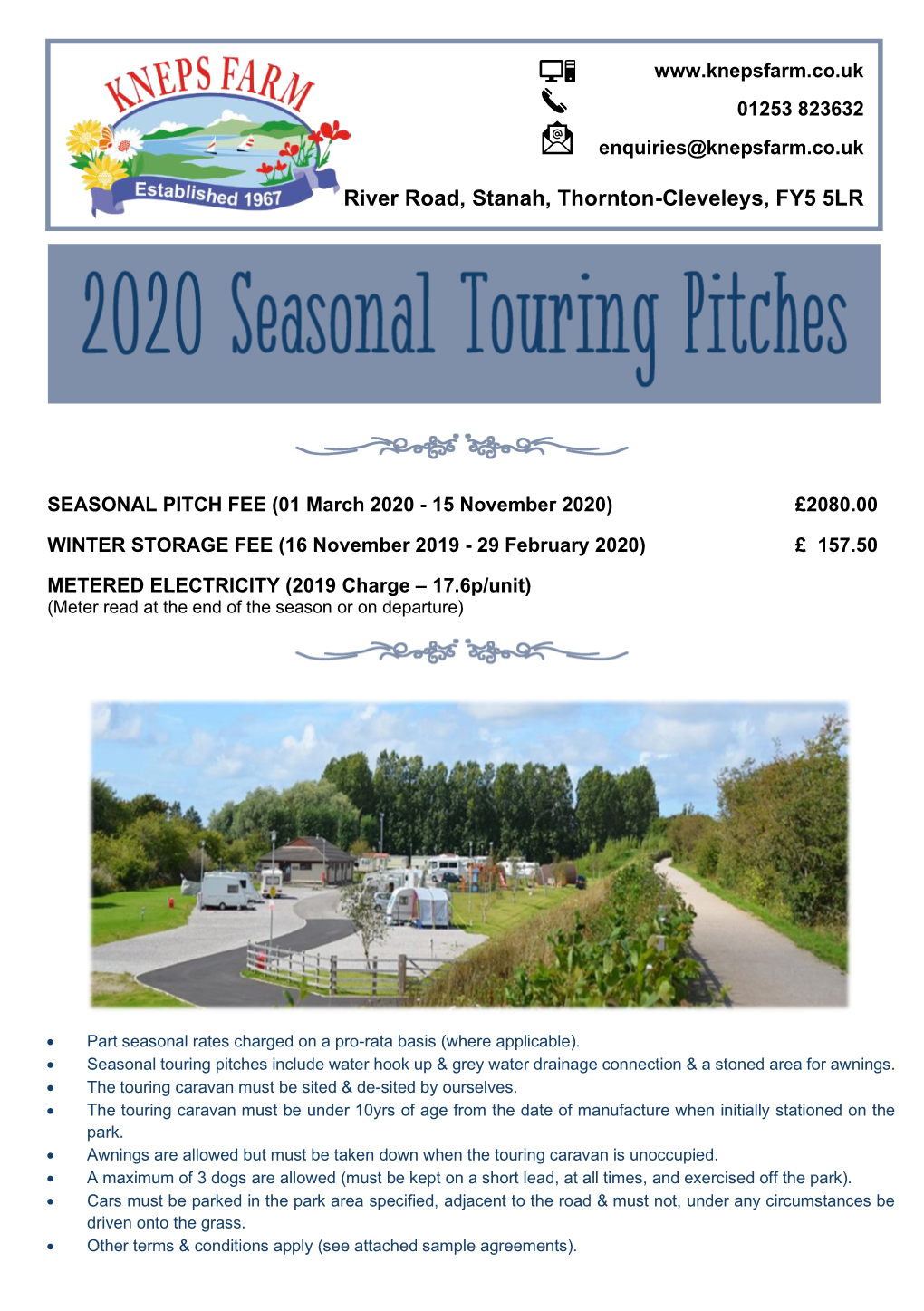 2020 Seasonal Touring Brochure
