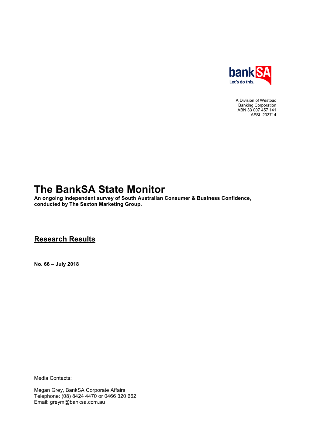 Banksa State Monitor No. 66