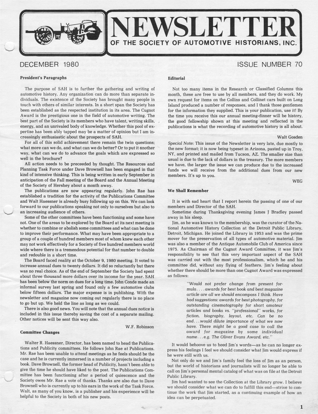 December 1980 Issue Number 70