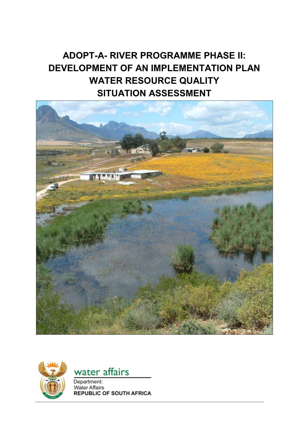 Water Resource Quality Situation Assessment