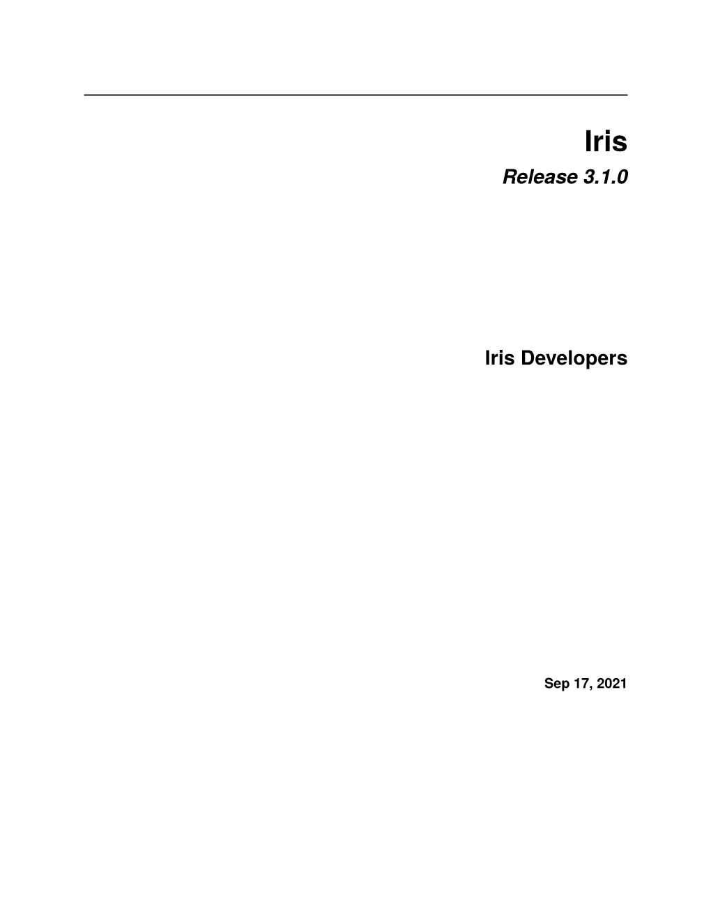 Release 3.0.4 Iris Developers