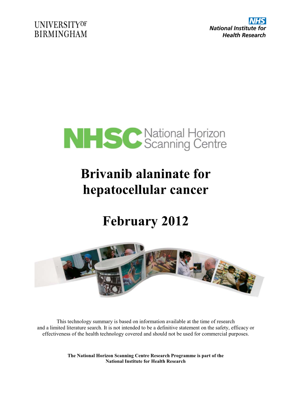 Brivanib Alaninate for Hepatocellular Cancer