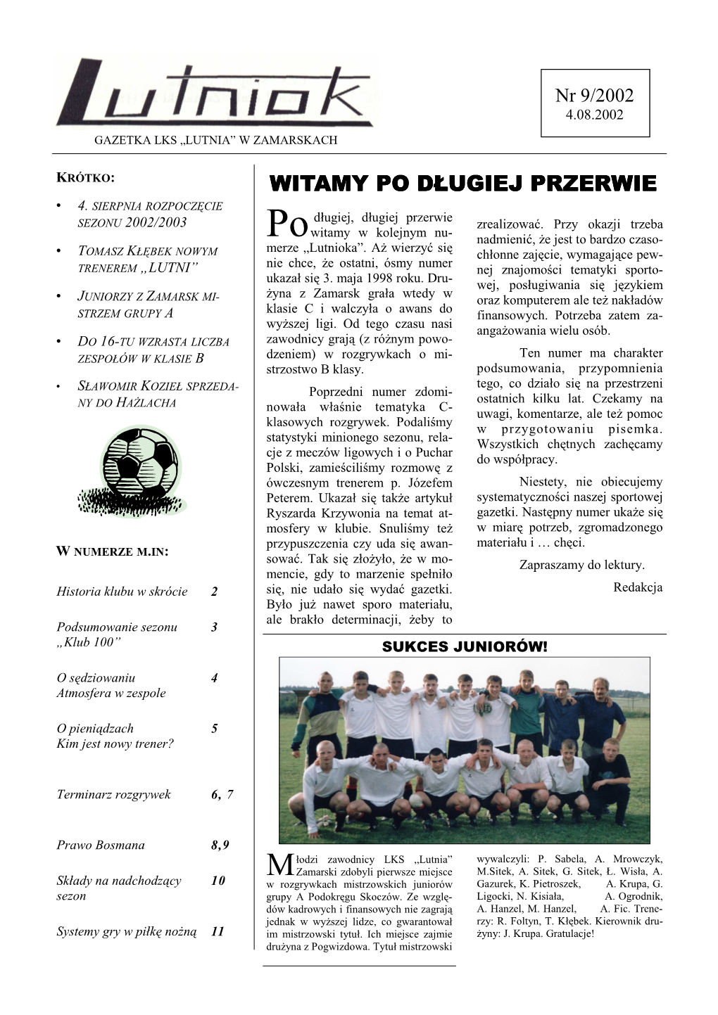 Witamy Po Długiej Przerwie