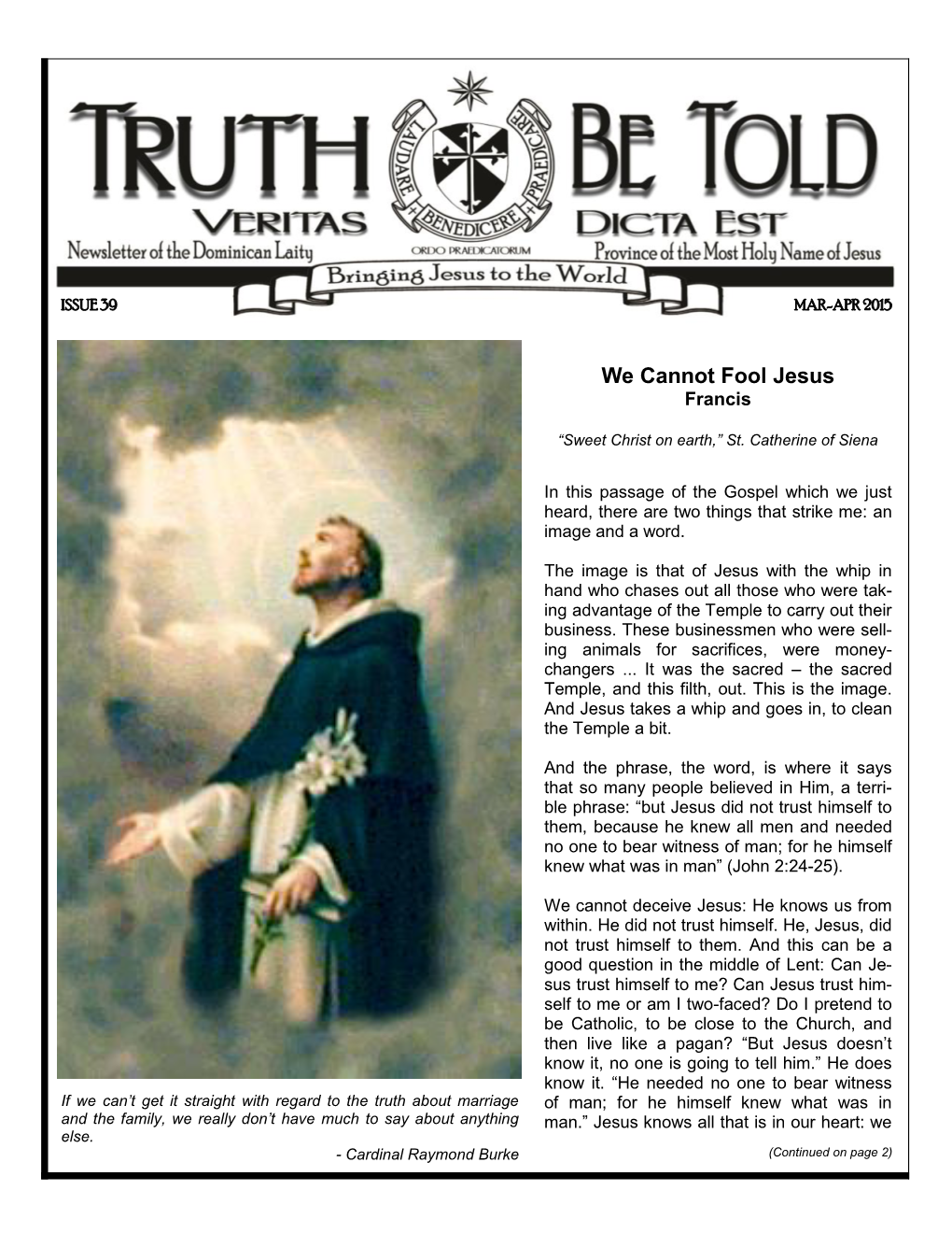 Truth Be Told 39 Page 2 Mar-Apr 2015