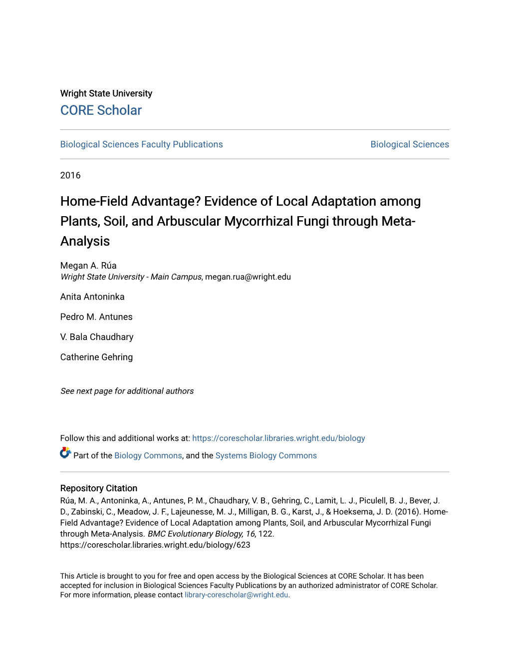 Evidence of Local Adaptation Among Plants, Soil, and Arbuscular Mycorrhizal Fungi Through Meta-Analysis