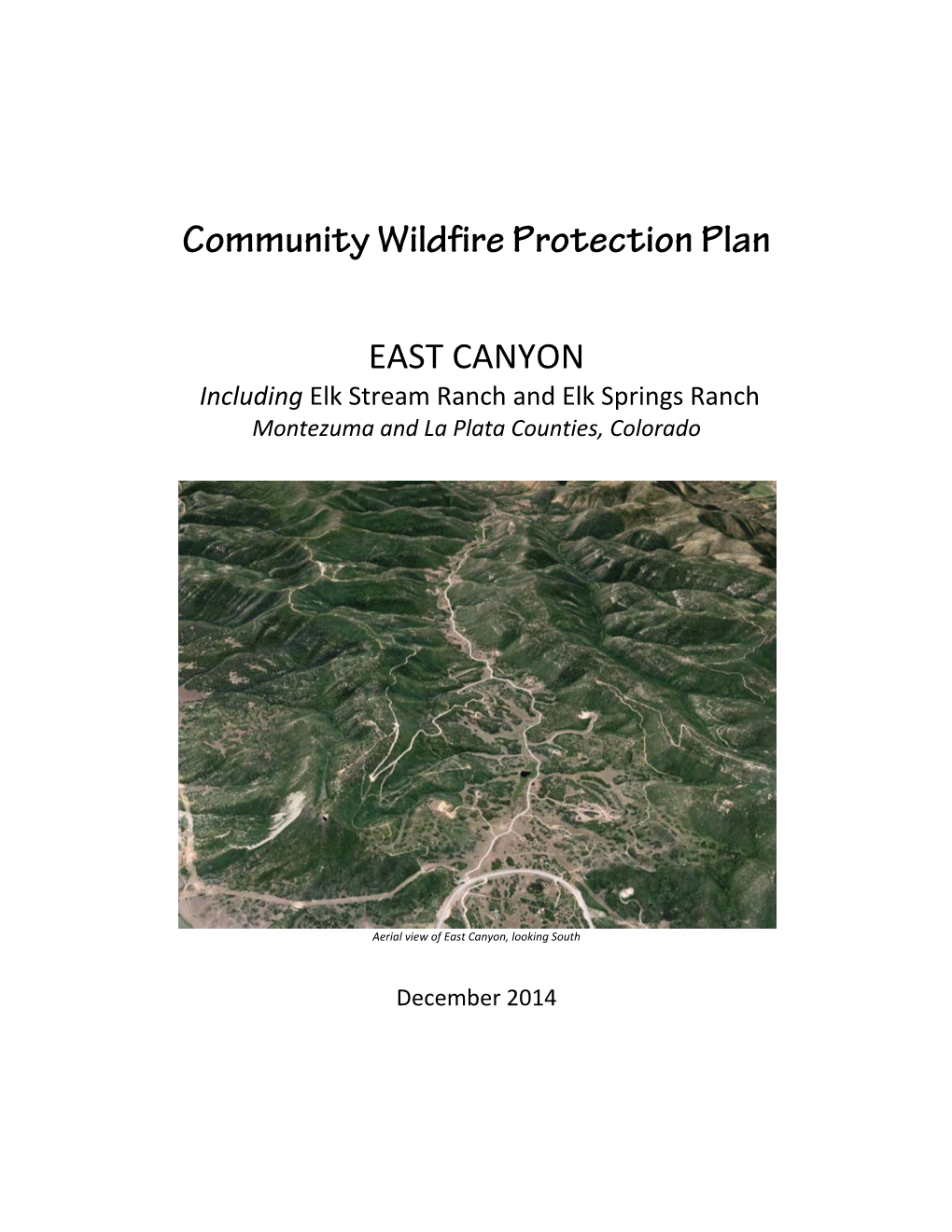 East Canyon Cwpp Planning Process