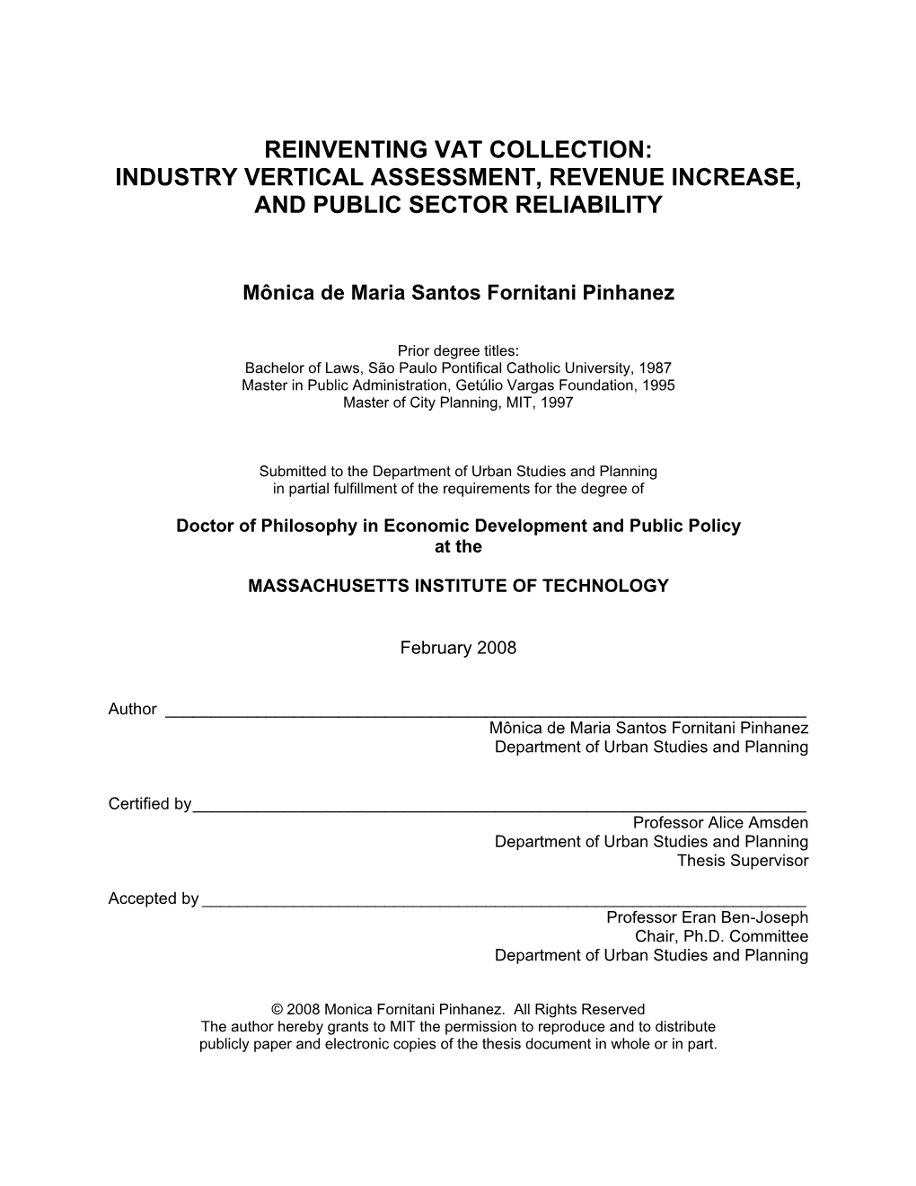 Industry Vertical Assessment, Revenue Increase, and Public Sector Reliability