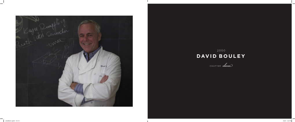 David Bouley BOOKS