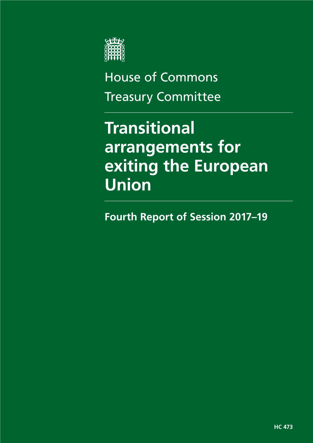 Transitional Arrangements for Exiting the European Union