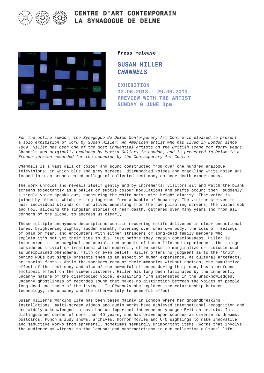 Susan Hiller Channels