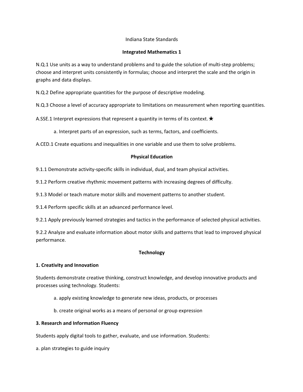 Integrated Mathematics 1