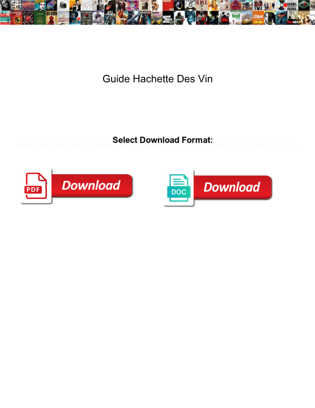 Guide Hachette Des Vin