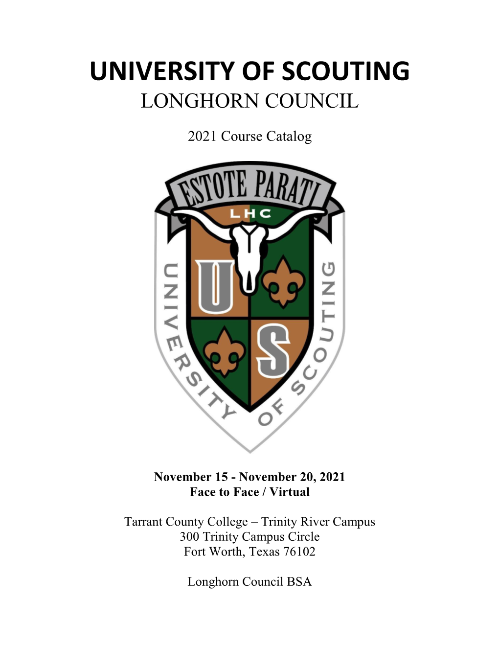 University of Scouting Longhorn Council