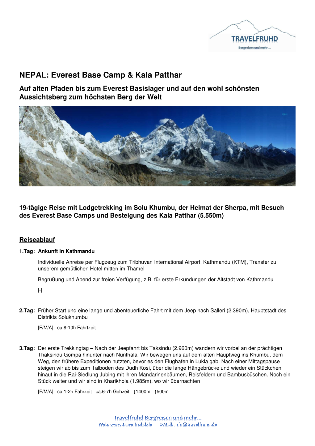 NEPAL: Everest Base Camp & Kala Patthar