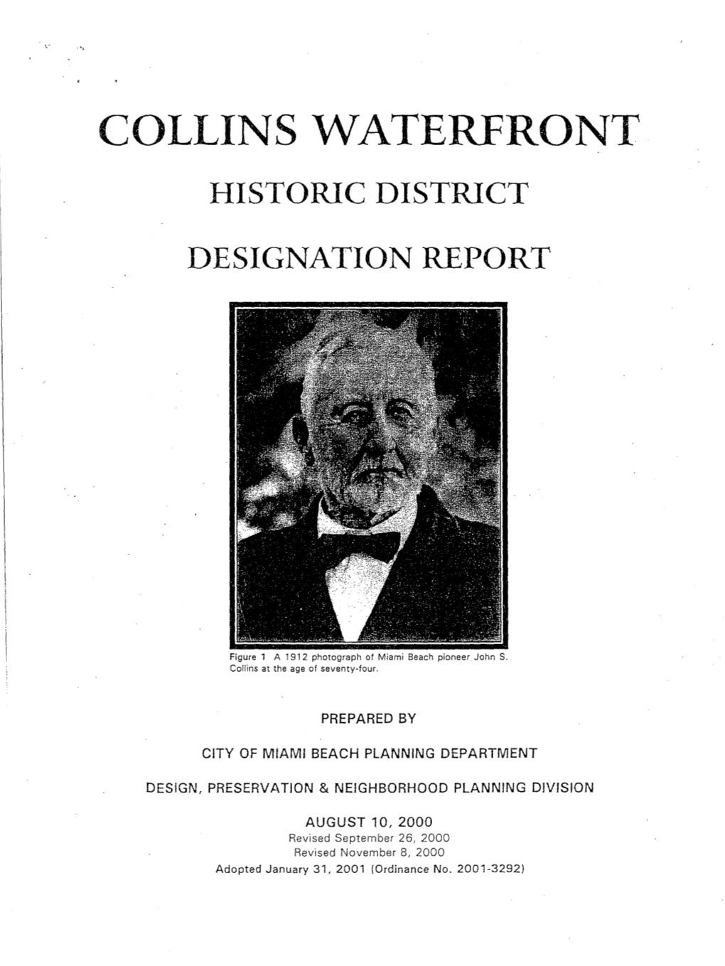 Collins Waterfront Historic District Designation Report