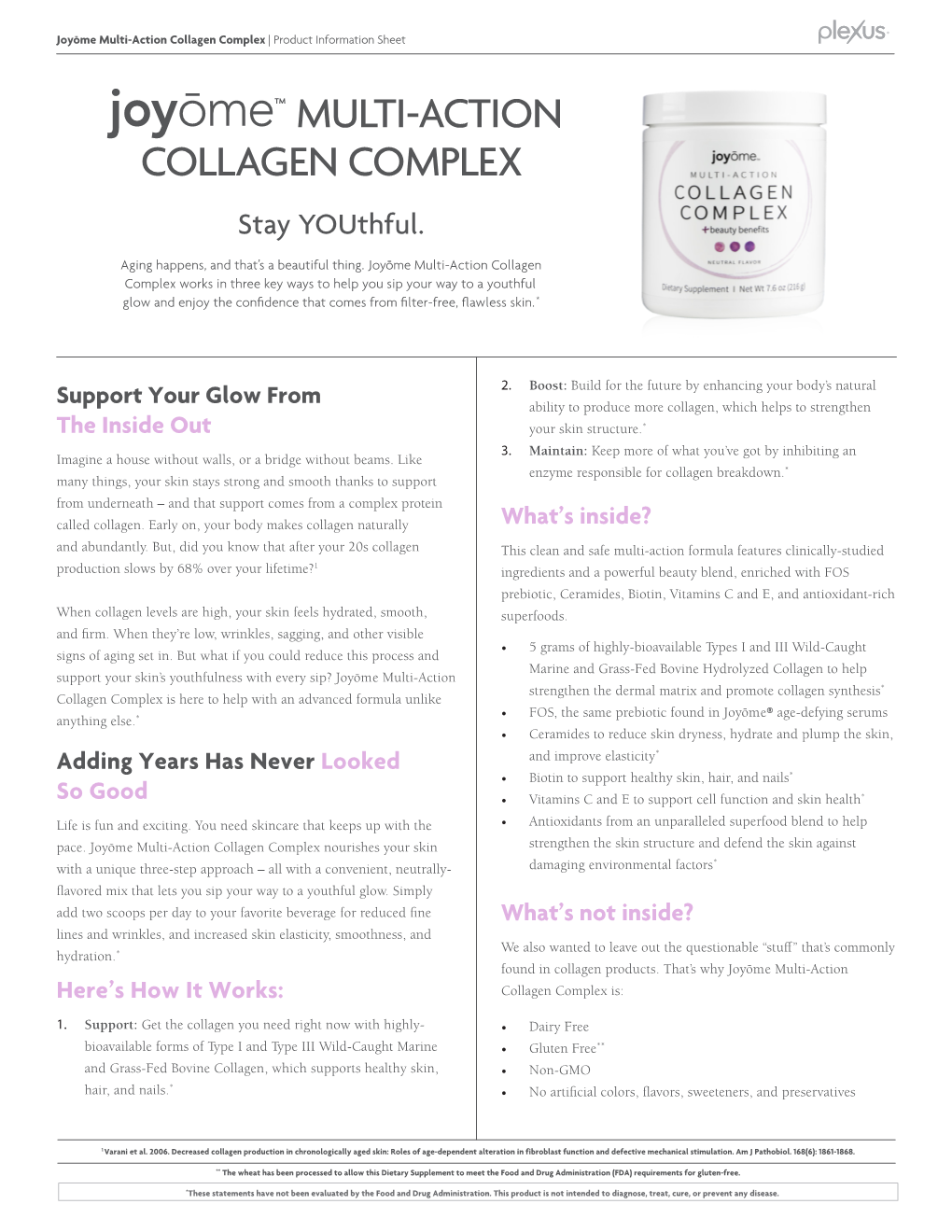™ MULTI-ACTION COLLAGEN COMPLEX Stay Youthful