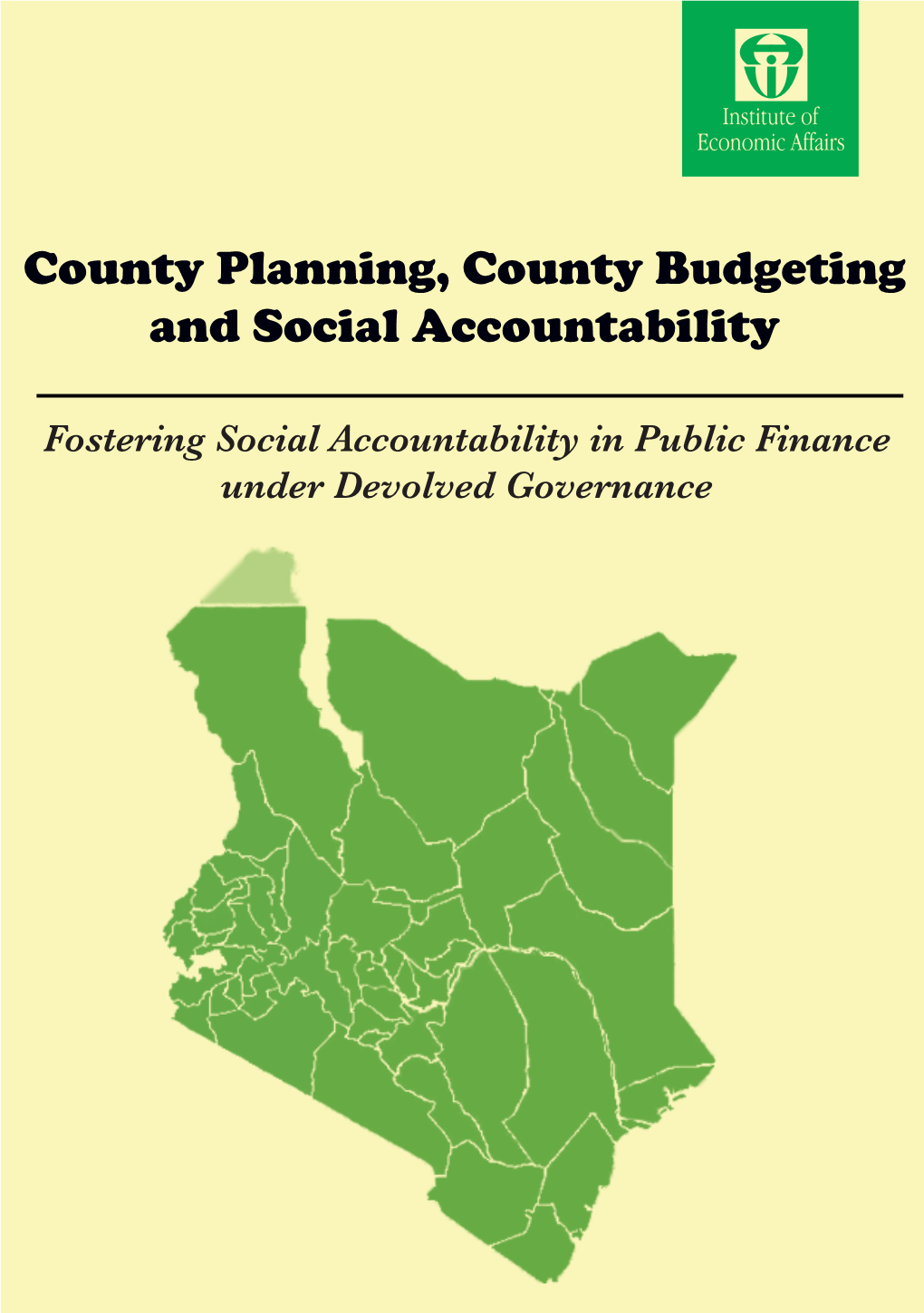 County Planning, County Budgeting and Social Accountability