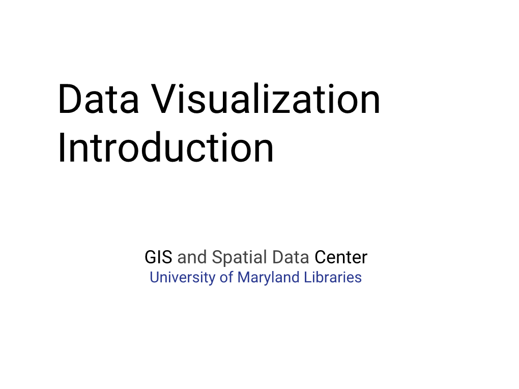 Data Visualization Slides