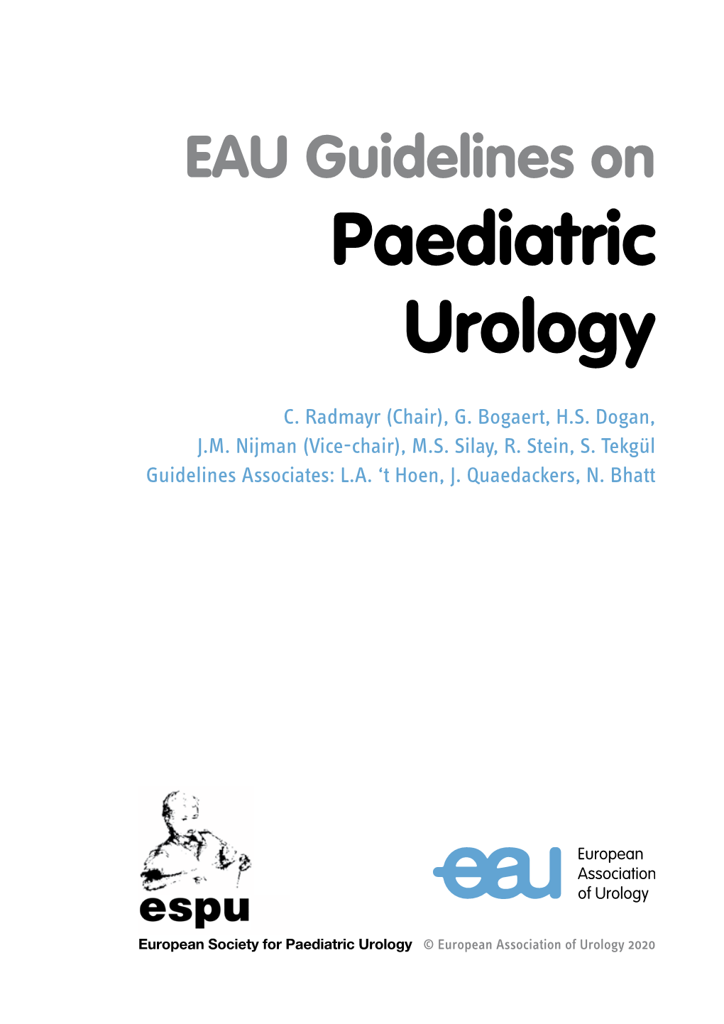 EAU-ESPU Guidelines on Paediatric Urology 2020