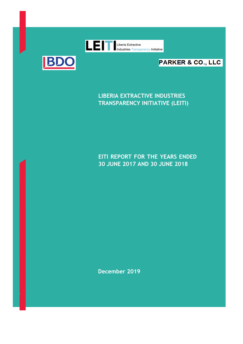 Eiti Report for the Years Ended 30 June 2017 and 30 June 2018