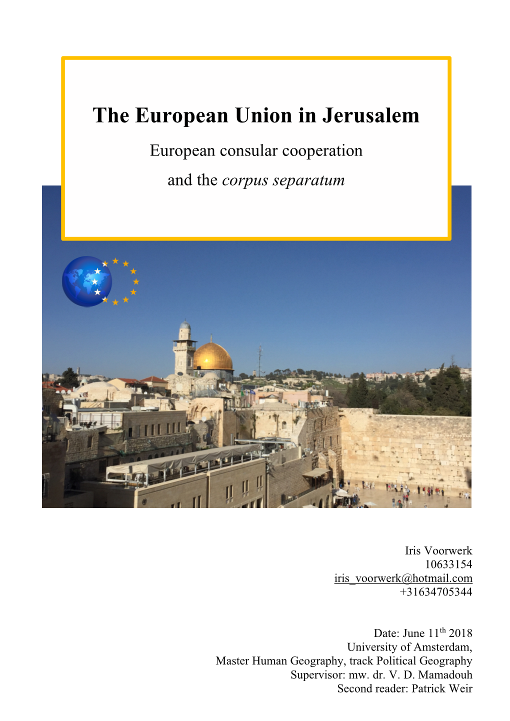 The European Union in Jerusalem