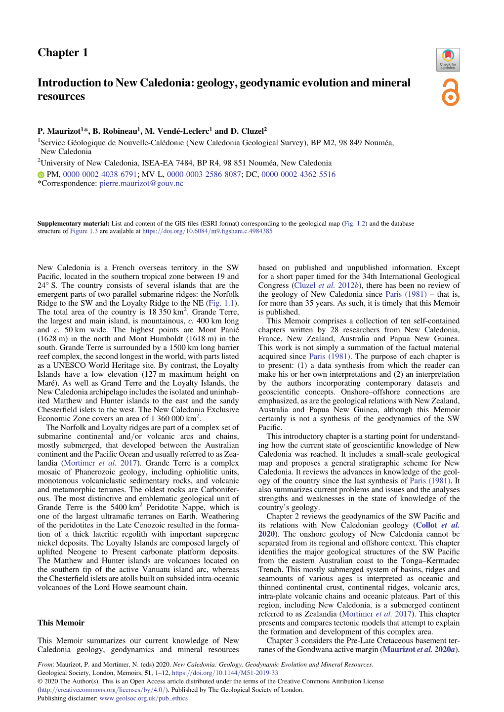 Geology, Geodynamic Evolution and Mineral Resources