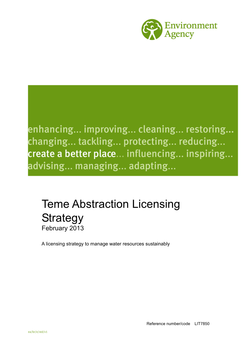 Teme Abstraction Licensing Strategy 1