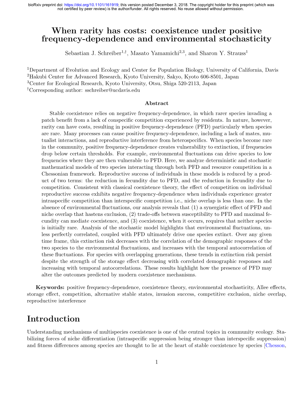 When Rarity Has Costs: Coexistence Under Positive Frequency-Dependence and Environmental Stochasticity