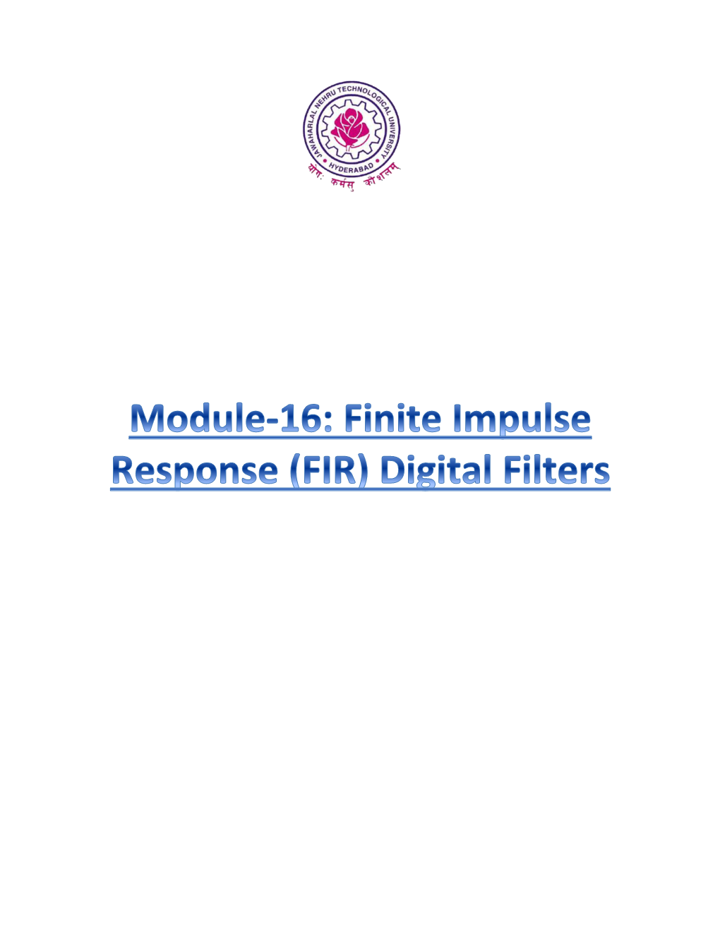 Digital Signal Processing Module