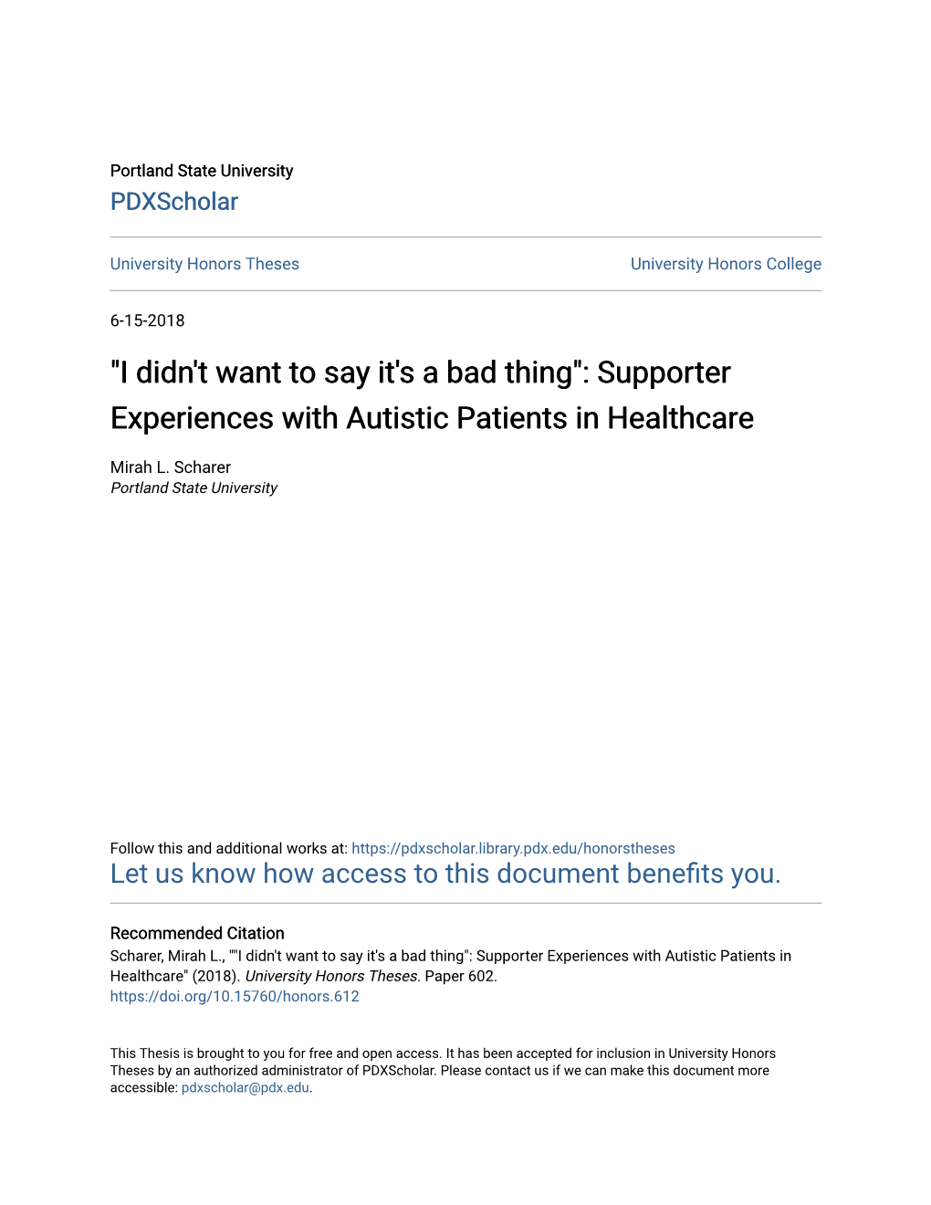 Supporter Experiences with Autistic Patients in Healthcare