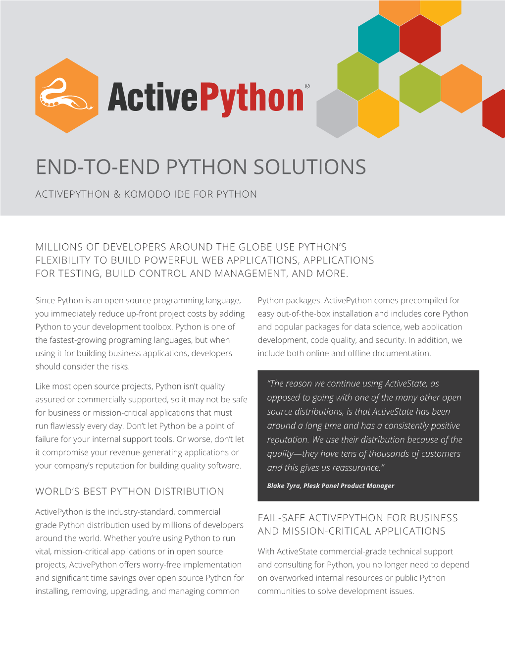 End-To-End Python Solutions