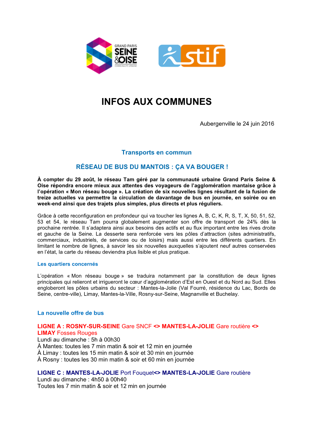 Infos Aux Communes