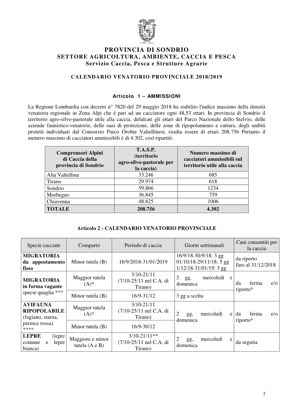 Calendario 2018 Modificato