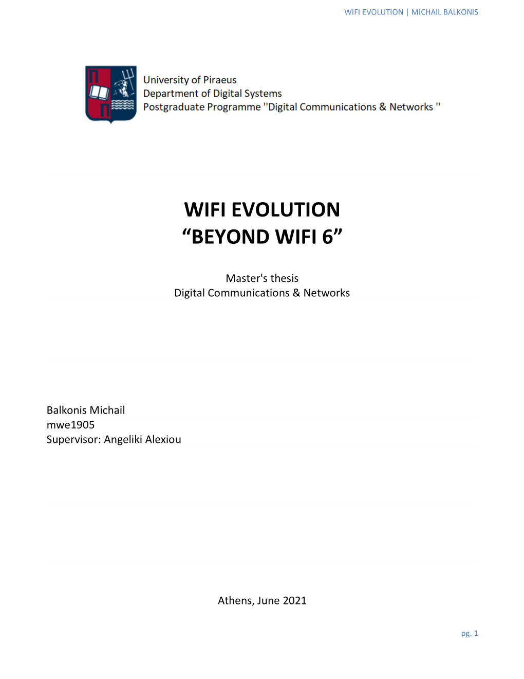 Wifi Evolution | Michail Balkonis