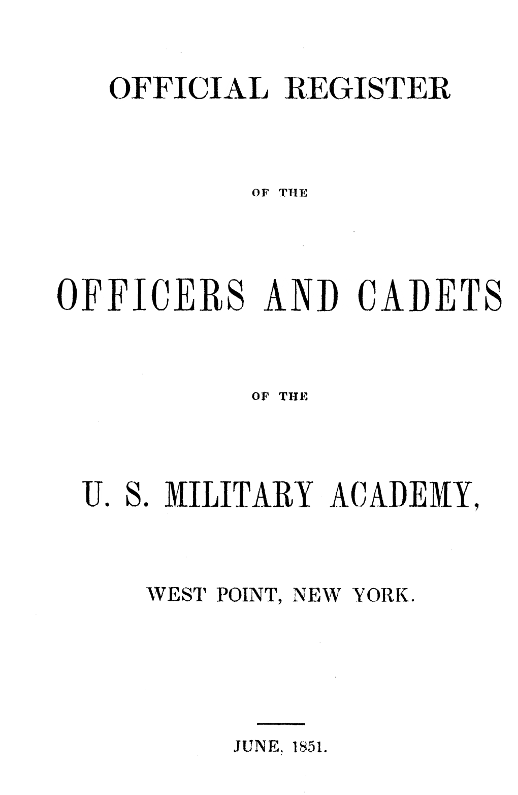 Officers A~Jcadets