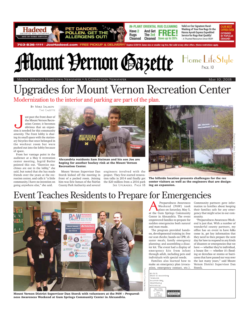 Upgrades for Mount Vernon Recreation Center Modernization to the Interior and Parking Are Part of the Plan