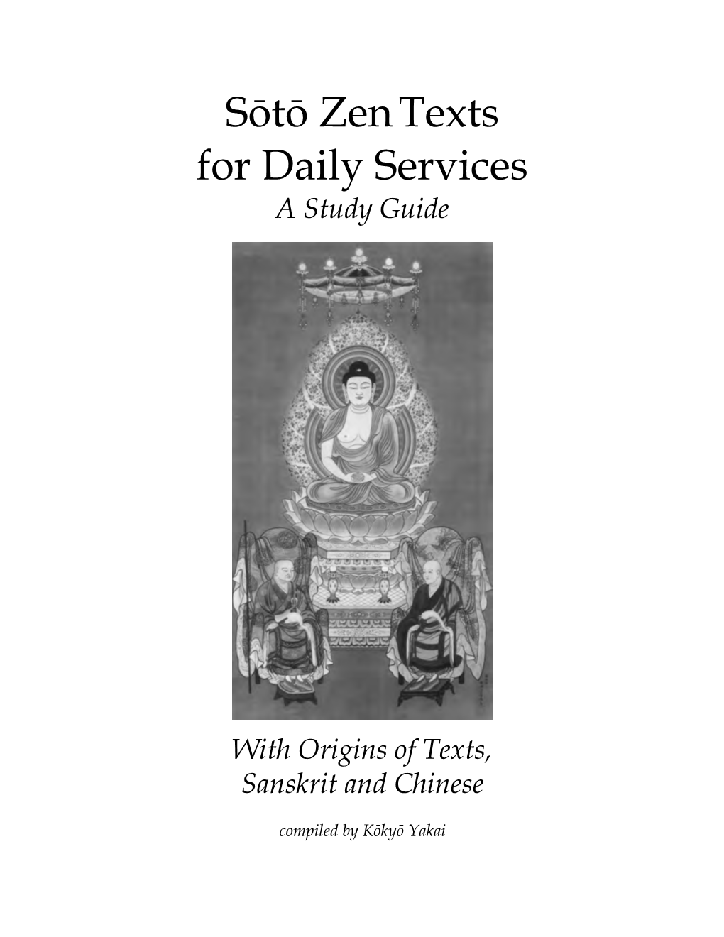 Sōtō Zentexts for Daily Services
