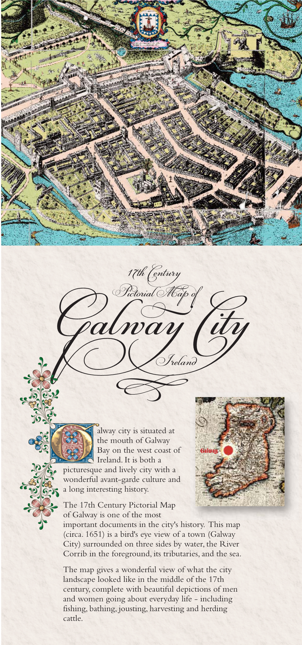 17Th Century Pictorial Map of Galway Is One of the Most Important Documents in the City's History