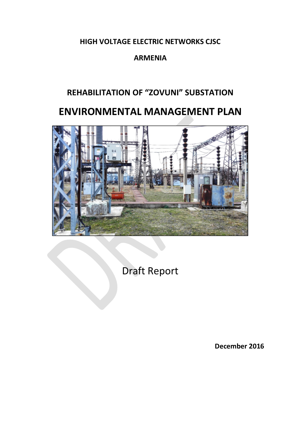 Substation Environmental Management Plan