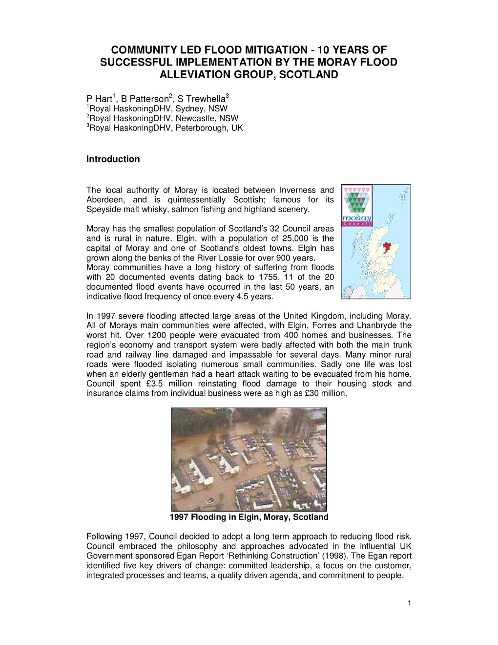 10 Years of Successful Implementation by the Moray Flood Alleviation Group, Scotland