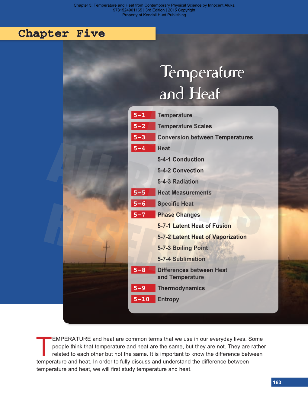 Temperature Temperature Scales Conversion Between Temperatures