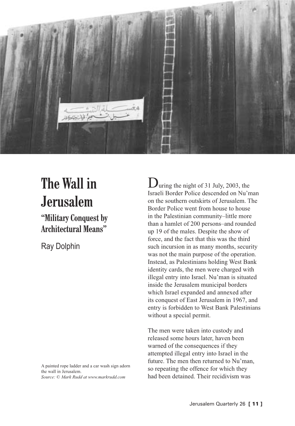 The Wall in Jerusalem