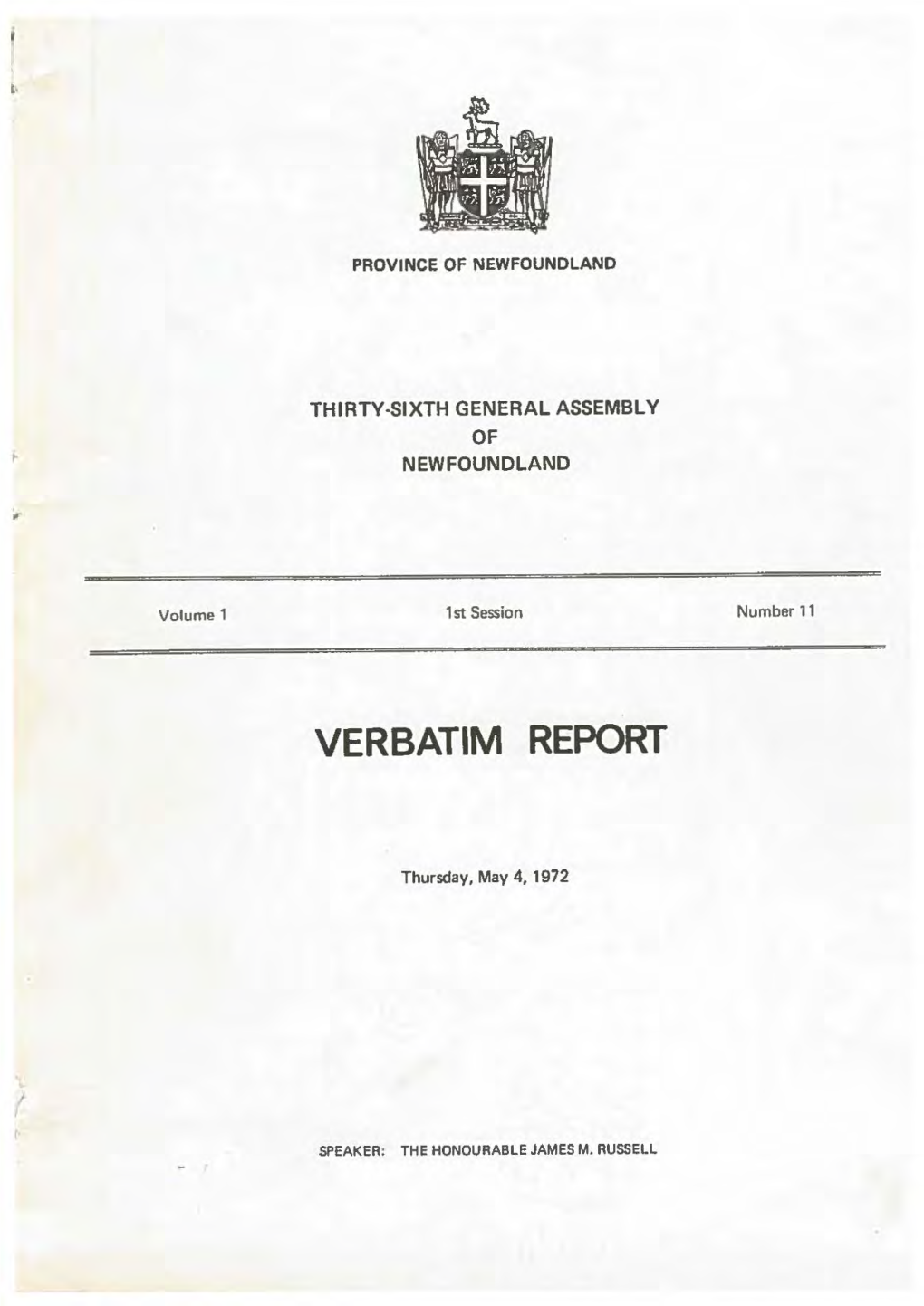 Verbatim Report