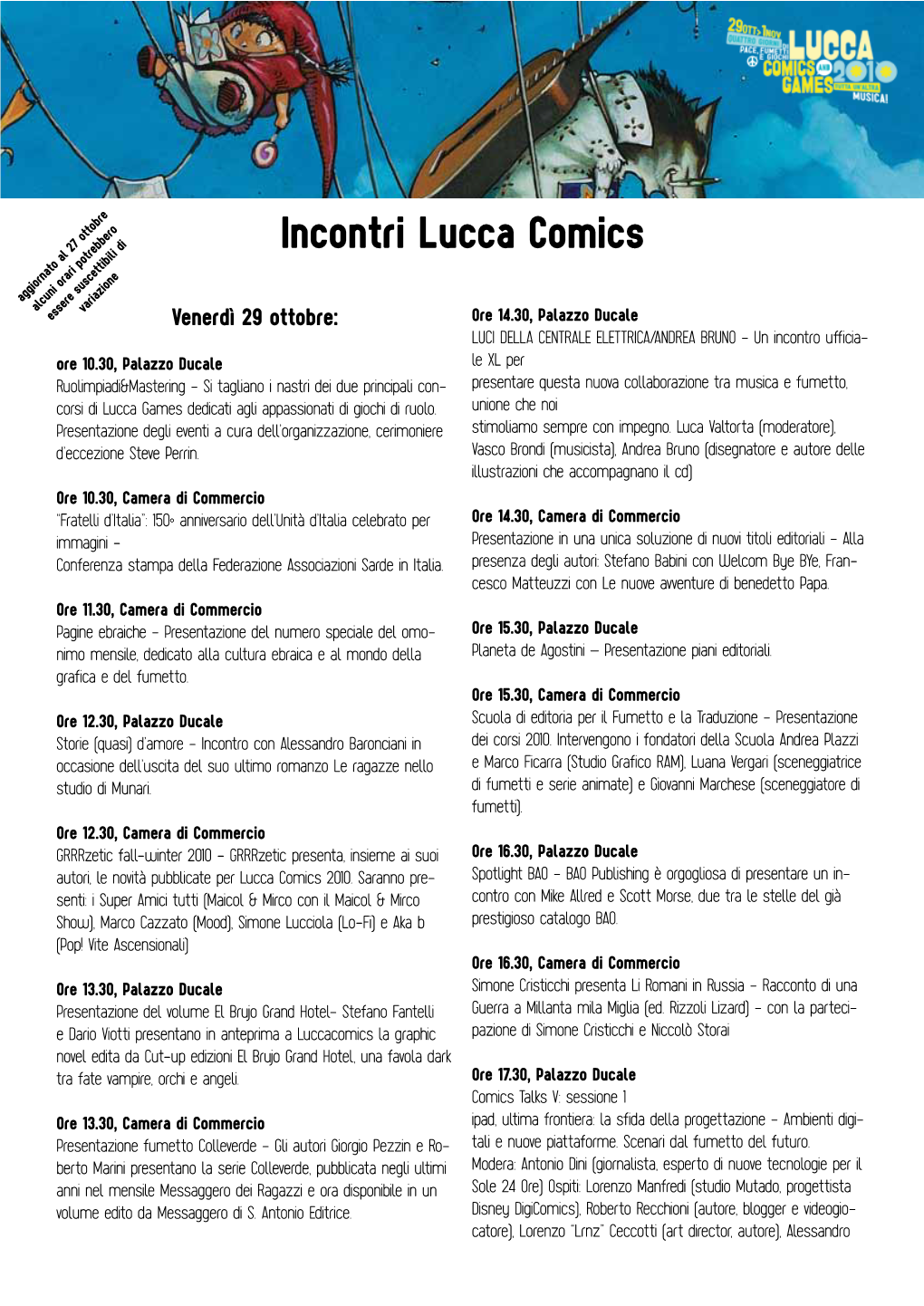 Scarica Il Programma Completo Di Lucca