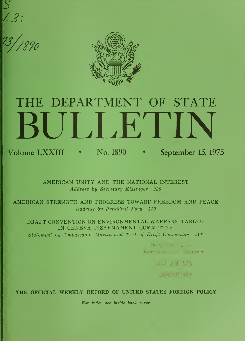 Department of State Bulletin