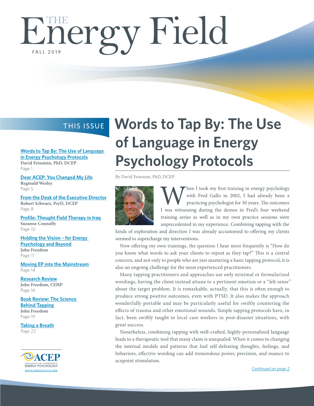 Words to Tap By: the Use of Language in Energy Psychology