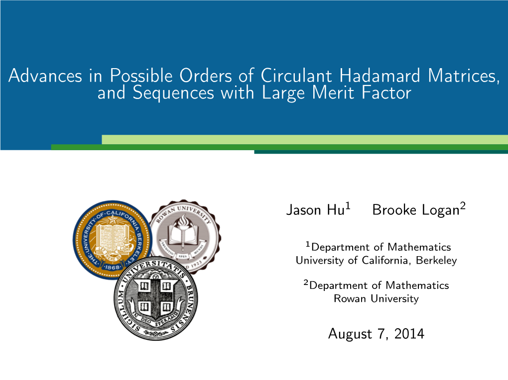 Advances in Possible Orders of Circulant Hadamard Matrices And