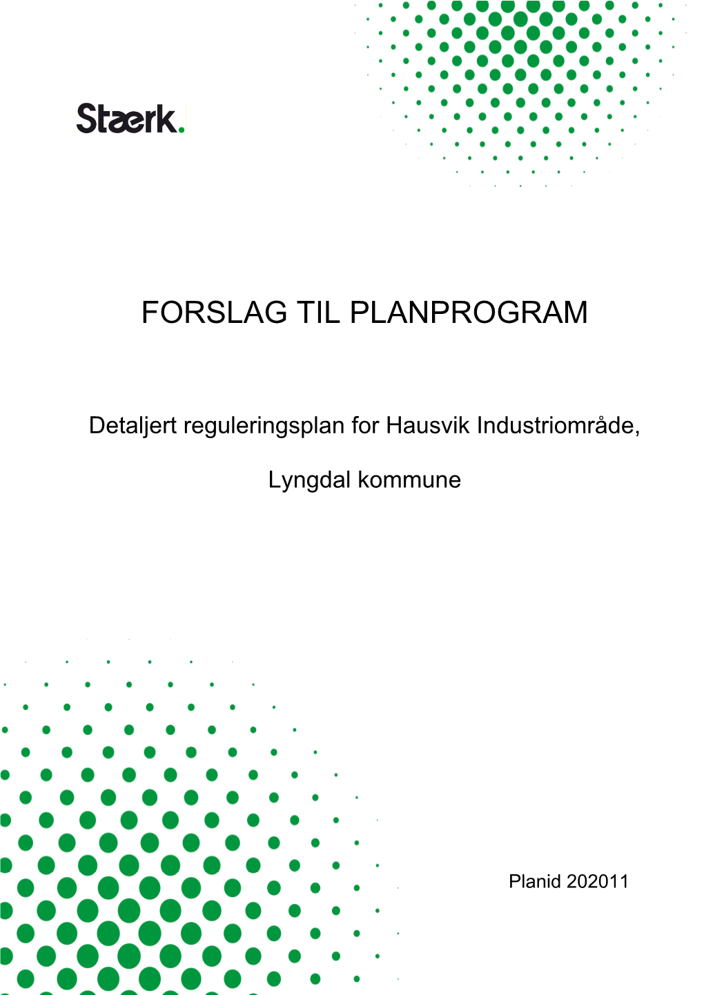 Forslag Til Planprogram