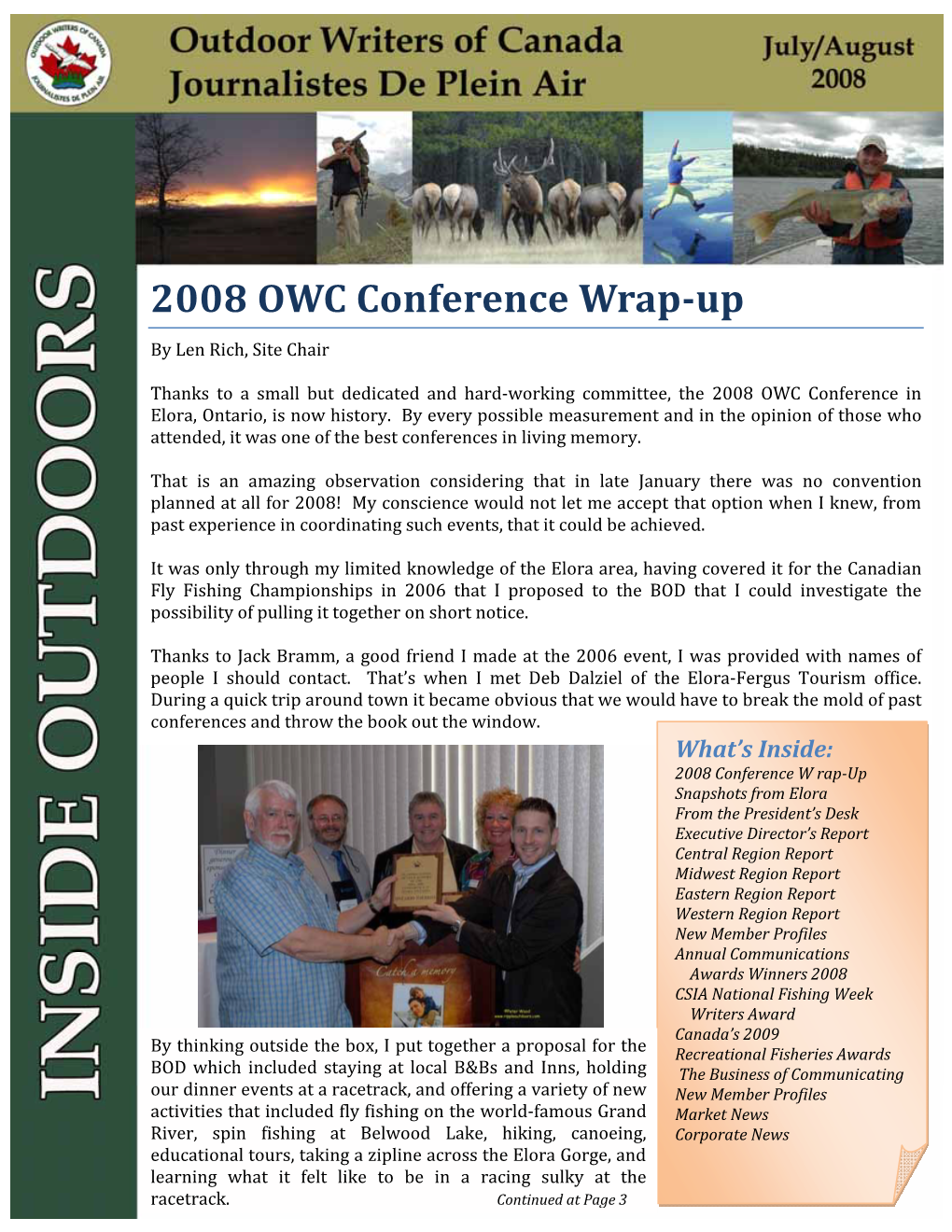 2008 OWC Conference Wrap-Up