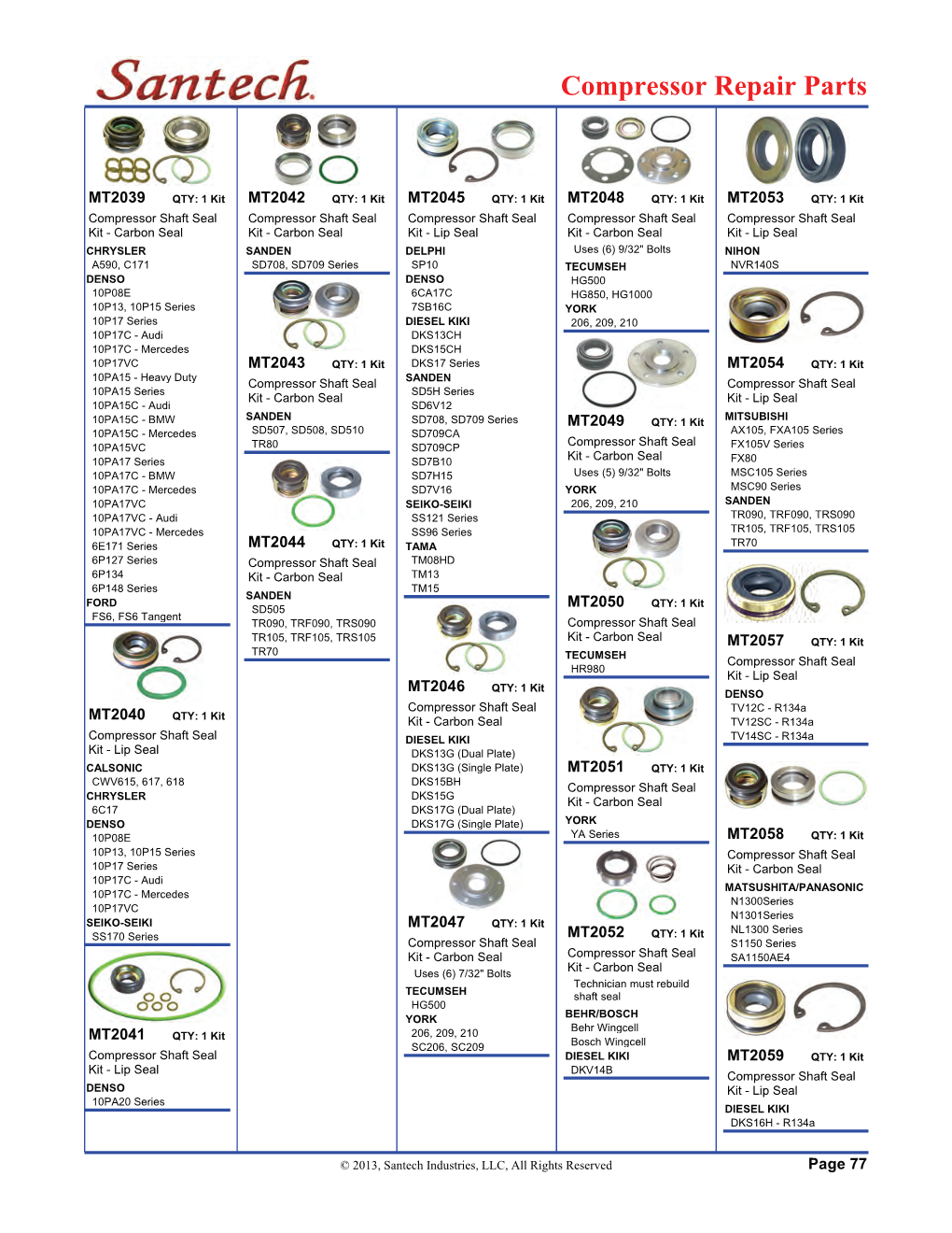 Compressor Repair Parts